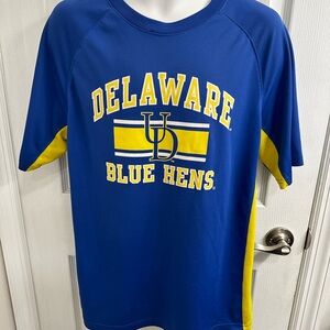 UNIVERSITY OF DELAWARE Blue Hens Men’s Short Sleeve Athletic Top Size L